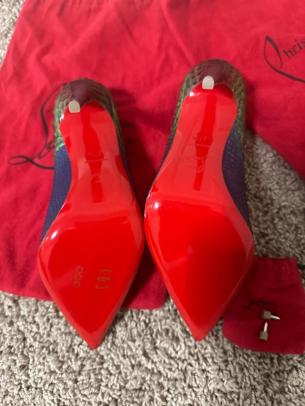 RARE NEW Christian Louboutin Python 